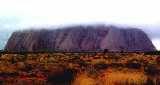 Ayers Rock in the rain (click for enlargement)