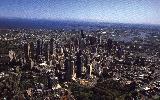 Aerial view over city center, Melbourne (click for enlargement)