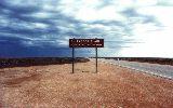road sign, Nullarbor Plain (click for enlargement)