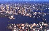 Aerial view on Harbour Bridge and Opera House, Sydney (click for enlargement)