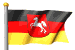 flag of Niedersachsen - capital: Hannover