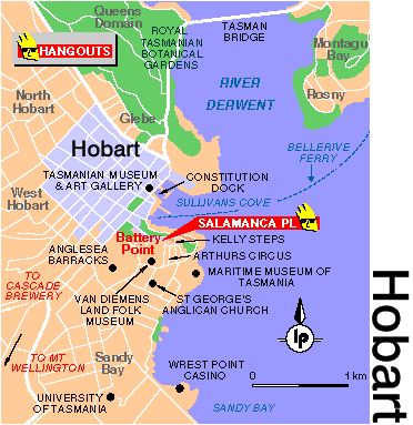map of Hobart