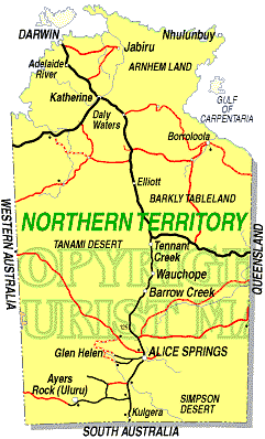 map of the Northern Territory